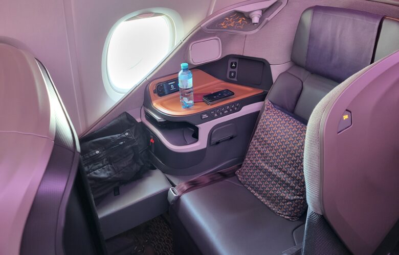 Singaore Airlines A380 Business Class Sitz