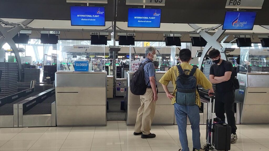 Schalter Flughafen Bangkok